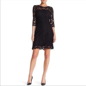 Just..Taylor Black Lace Dress 😍 Gold Zipper Back